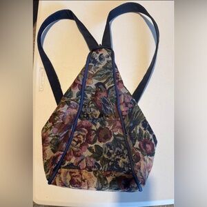 2-in-1 Carpetbag Backpack Crossbody